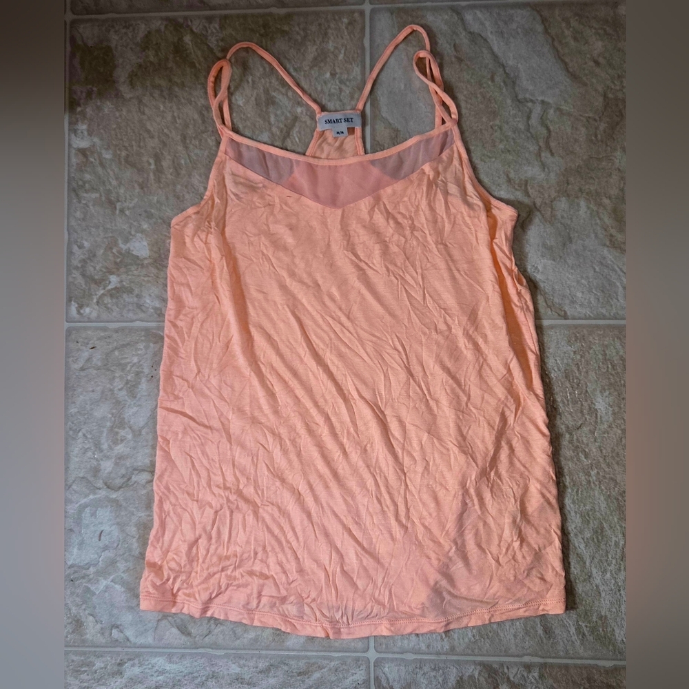 Smart Set Pink Fitted Backless Camisole Top